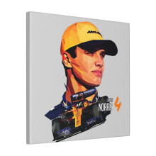 Canvas Print Only Lando Norris Low Poly V2 Wall Art Poster Room Decor 18x18 inch No Frame