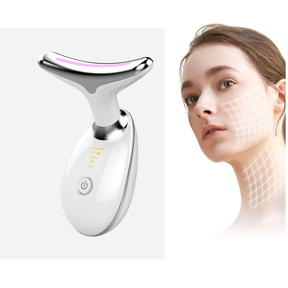 White 1 Piece (White) Anti Wrinkle Face Device, Anlan Beauty Device, Skin Care Beauty Device With Face Lift Massage, Face Toning Firming Neck Lifting(45)