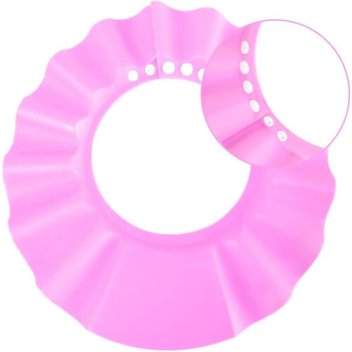 Safe Shampoo Shower Bathing Protection Bath Cap Soft Adjustable Visor Hat 2