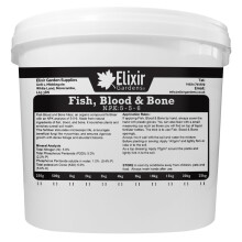(Tub, 1kg) Fish, Blood & Bone | Multi Purpose Organic-Based Fertiliser / Plant Food | NPK 5-5-6 | 500g - 25kg Bag or Tub