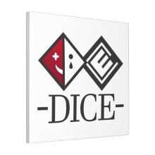 Canvas Print Only D.I.C.E. Logo Wall Art Poster Room Decor 18x18 inch No Frame