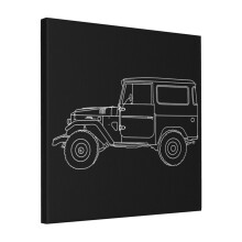 Canvas Print Only Shorty Forty Line Drawing Wall Art Poster Room Decor 18x18 inch No Frame