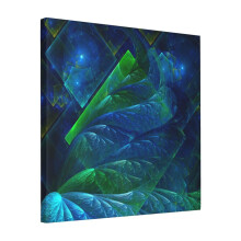 Canvas Print Only Sea Glass Wall Art Poster Room Decor 18x18 inch No Frame