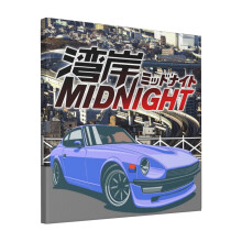 Canvas Print Only Wangan Midnight Devil Z Wall Art Poster Room Decor 18x18 inch No Frame