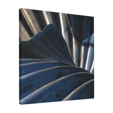 Canvas Print Only Corrugated Scallop Wall Art Poster Room Decor 18x18 inch No Frame