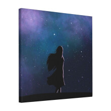 Canvas Print Only The Stargazer Wall Art Poster Room Decor 18x18 inch No Frame