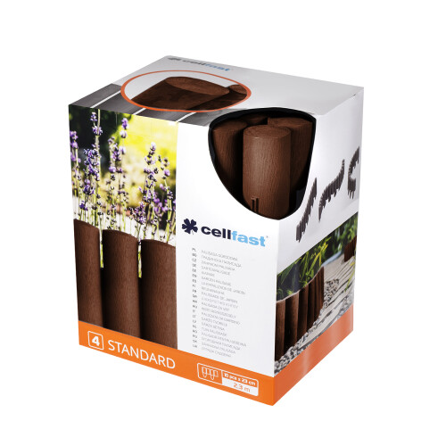 Gartenpalisade Cellfast, 2,3 m, braun 2