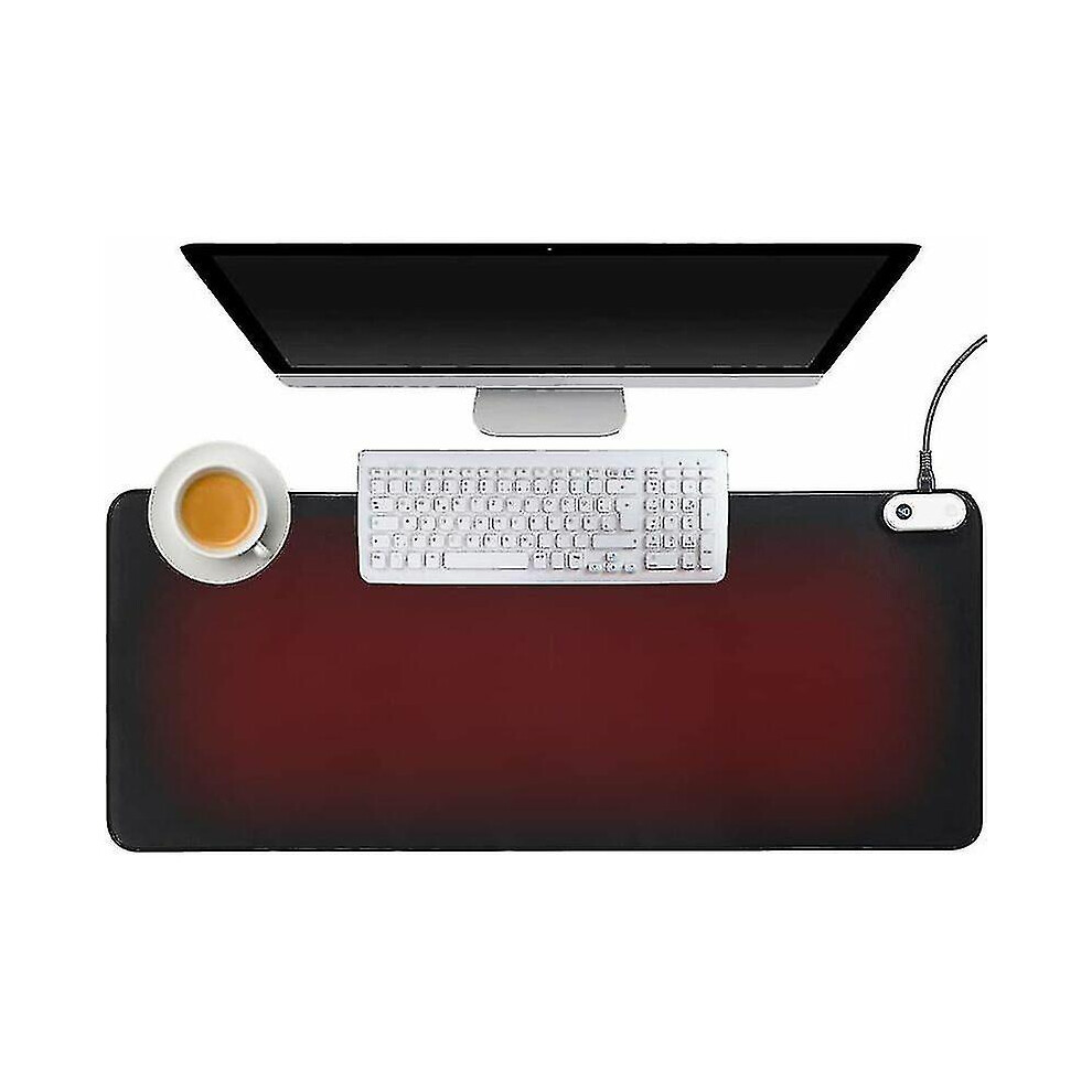 Heated Mouse Pad With 3 Heating Levels, Heated Desk Mat 4 Hours Auto Warm Desk Mat, Extended Edition Gaming Mouse Pad, Suitable For Pc, Keyboard 8238749347601