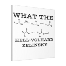 Canvas Print Only What The Hell-Volhard-Zelinsky Wall Art Poster Room Decor 18x18 inch No Frame