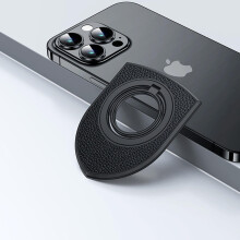 (black, B) Magnetic Phone Ring Holder For Magsafe, Magnet Finger Ring Grip Stand Holder Removable Finger Loop Kickstand For Iphone 15/14/13/12 Series
