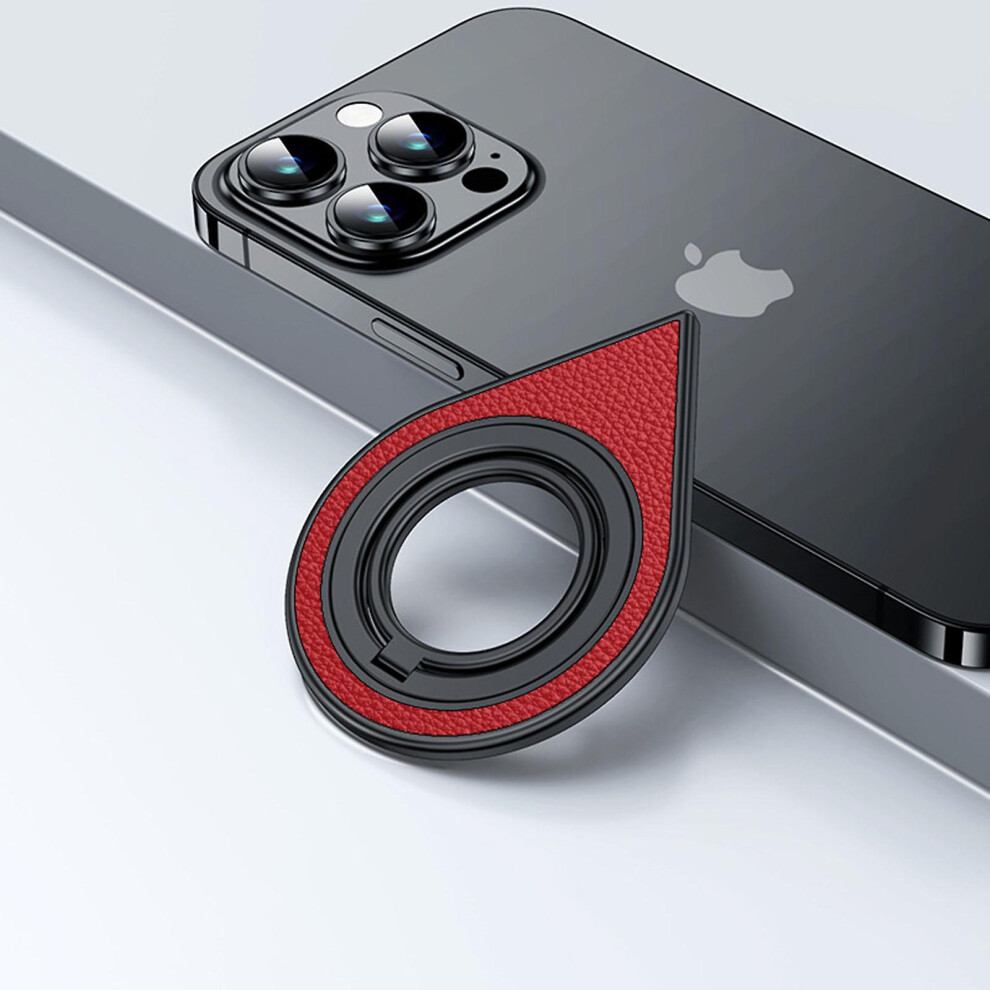 (, A) Magnetic Phone Ring Holder For Magsafe, Magnet Finger Ring Grip Stand Holder Removable Finger Loop Kickstand For Iphone 15/14/13/12 Series Red 9152243113267