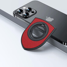 (red, B) Magnetic Phone Ring Holder For Magsafe, Magnet Finger Ring Grip Stand Holder Removable Finger Loop Kickstand For Iphone 15/14/13/12 Series