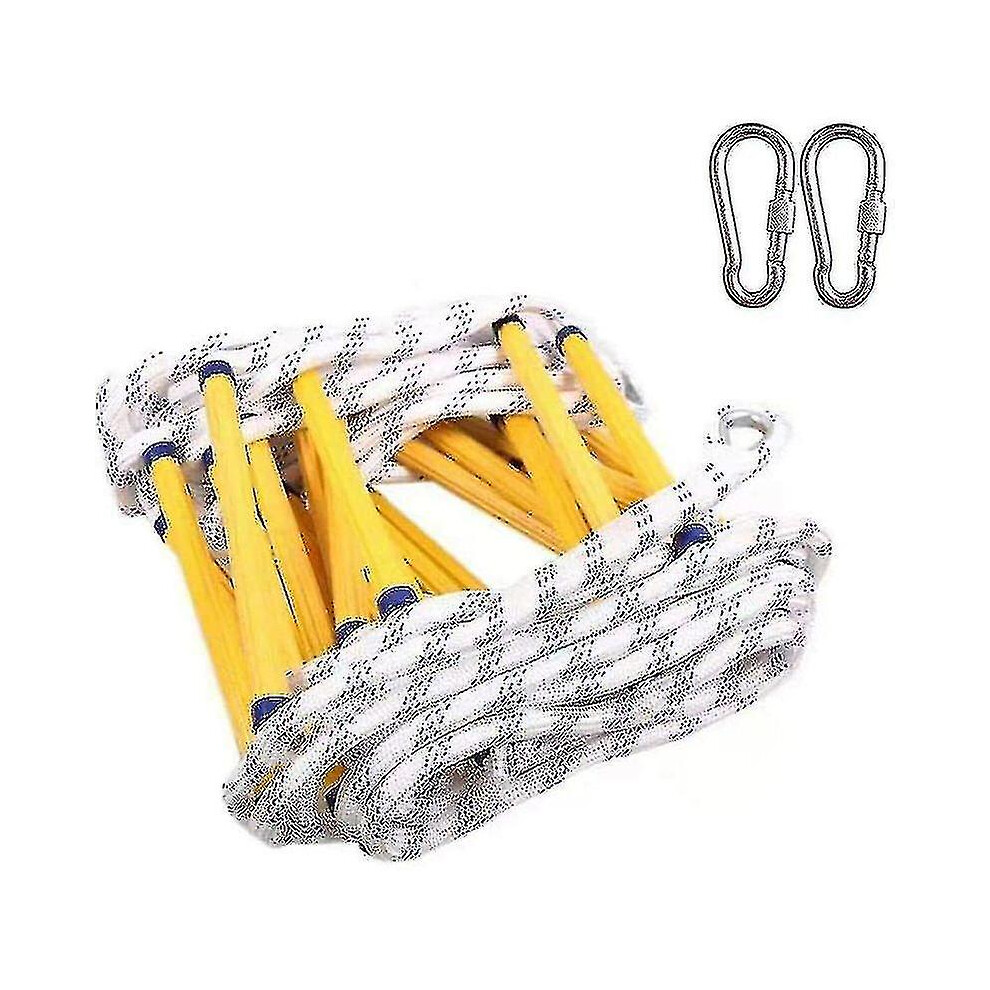 Fire Escape Rope Ladder Flame Resistant Fire Safety Ladder With 2 Carabiners - 3M - 3M 9152243113403