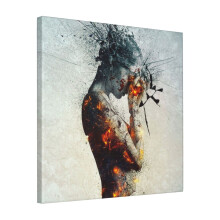 Canvas Print Only Deliberation Wall Art Poster Room Decor 18x18 inch No Frame