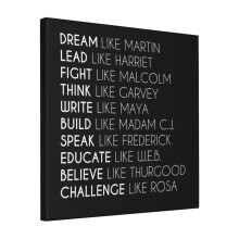 Canvas Print Only Dream Like Martin Wall Art Poster Room Decor 18x18 inch No Frame