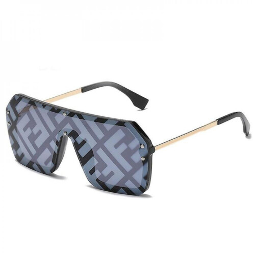 (1 pc) Fashion New Large Frame Trend Letter Sunglasses Men And Women