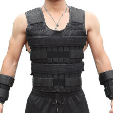 30kg Loading Weight Vest For Weight Training Adjustable Waistcoat Jacket Sand Clothing Boxing Workout Fitness Gym Equipment