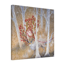 Canvas Print Only Capturing Fate - TeaKitsune Kirin Yokai Wall Art Poster Room Decor 18x18 inch No Frame