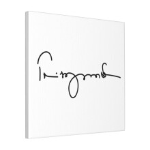 Canvas Print Only Toni Morrison Signature Wall Art Poster Room Decor 18x18 inch No Frame