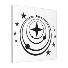 Canvas Print Only Elite Dangerous - Federation Wall Art Poster Room Decor 18x18 inch No Frame