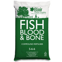 (Bag, 25kg) Fish, Blood & Bone | Multi Purpose Organic-Based Fertiliser / Plant Food | NPK 5-5-6 | 500g - 25kg Bag or Tub