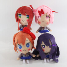 (4) Game Doki Doki Literary Club Plush Toys Anime Cosplay Monika Natsuki Sayori Yuri Dolls 20cm