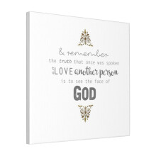 Canvas Print Only Les Mis Quote Wall Art Poster Room Decor 18x18 inch No Frame