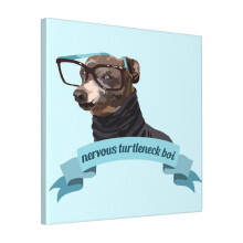 Canvas Print Only Kermit Nervous Turtleneck Boi Wall Art Poster Room Decor 18x18 inch No Frame