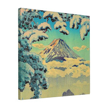 Canvas Print Only Kehiin In The Snow - Nature Landscape Wall Art Poster Room Decor 18x18 inch No Frame