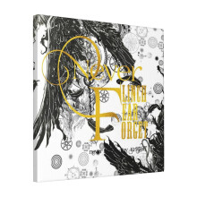 Canvas Print Only Nevernight By Jay Kristoff Wall Art Poster Room Decor 18x18 inch No Frame