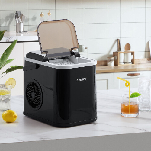 AREBOS AREBOS ice cube maker 1.1 litre ice cube maker Ice maker 12 kg 1
