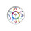 (Colourful 12/24 Hour Clock) Colourful Childrens Easy Time Clock Silent Movement 6