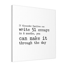 Canvas Print Only Hamilton Wall Art Poster Room Decor 18x18 inch No Frame