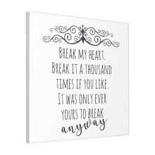 Canvas Print Only Maxon Schreave Quote Wall Art Poster Room Decor 18x18 inch No Frame