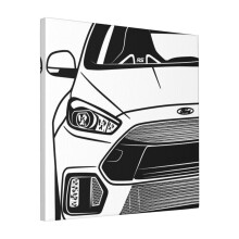 Canvas Print Only Ford Focus RS Mk3 Best Shirt Wall Art Poster Room Decor 18x18 inch No Frame