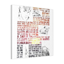 Canvas Print Only Take On Me Wall Art Poster Room Decor 18x18 inch No Frame