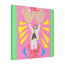 Canvas Print Only The Flaming Lips - Big Hands Wall Art Poster Room Decor 18x18 inch No Frame