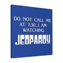 Canvas Print Only Jeopardy Wall Art Poster Room Decor 18x18 inch No Frame
