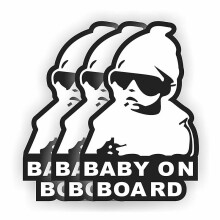 3pack Baby On Board Sign Vinyl Car Sticker