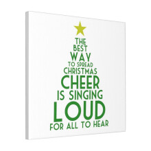 Canvas Print Only Spread Christmas Cheer Wall Art Poster Room Decor 18x18 inch No Frame