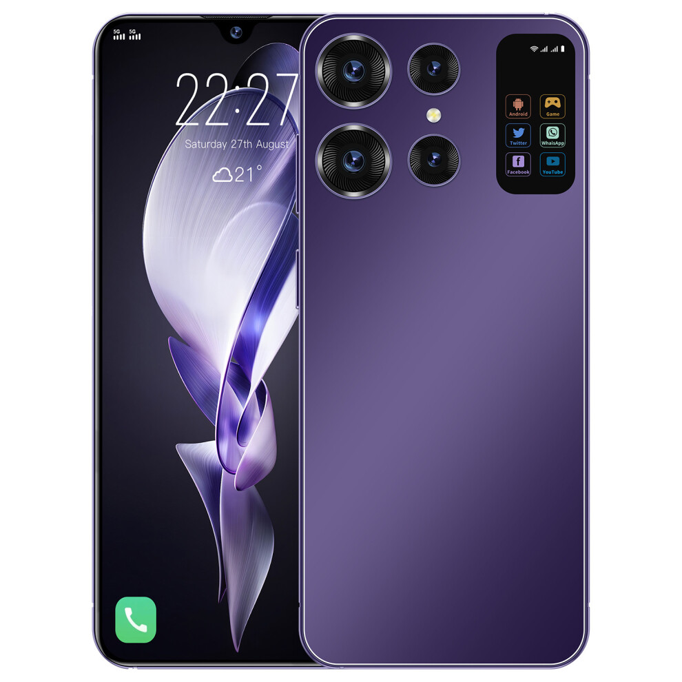 (Purple) S24 Ultra Smartphone,7.0'',Dual SIM