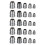 25pcs Practical Round Steel Wedge For Axe Claw Hammer Round Handle Wedges 2