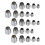 25pcs Practical Round Steel Wedge For Axe Claw Hammer Round Handle Wedges 3