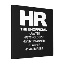 Canvas Print Only HR THE UNOFFICIAL LAWYER TEACHER Wall Art Poster Room Decor 18x18 inch No Frame