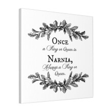 Canvas Print Only Once A King Or Queen Wall Art Poster Room Decor 18x18 inch No Frame