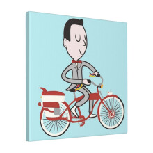Canvas Print Only My Bike - Pee Wees Big Adventure Wall Art Poster Room Decor 18x18 inch No Frame