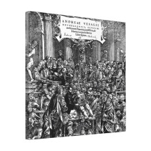 Canvas Print Only History Of Medicine - Vesalius De Humani Corporis Fabrica Wall Art Poster Room Decor 18x18 inch No Frame