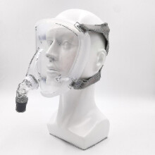 Nufasion CPAP Full Face Mask Anti-Snore Sleep Apnea Mask for Auto CPAP APAP BiPAP, Silicone Cushion + Headgear, 4-20 cmH2O