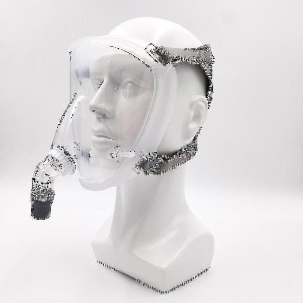 Nufasion CPAP Full Face Mask Anti-Snore Sleep Apnea Mask for Auto CPAP APAP BiPAP, Silicone Cushion + Headgear, 4-20 cmH2O