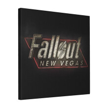 Canvas Print Only Fallout New Vegas Logo Wall Art Poster Room Decor 18x18 inch No Frame